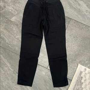 James Perse Black Drawstring Jogger Pants